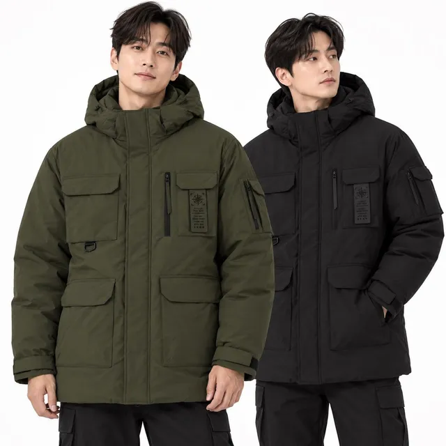 [패션플러스][아재나라]패딩점퍼 후드 캠핑 버팔로 겨울 등산 아웃도어 헤비 남성 BFJD4771