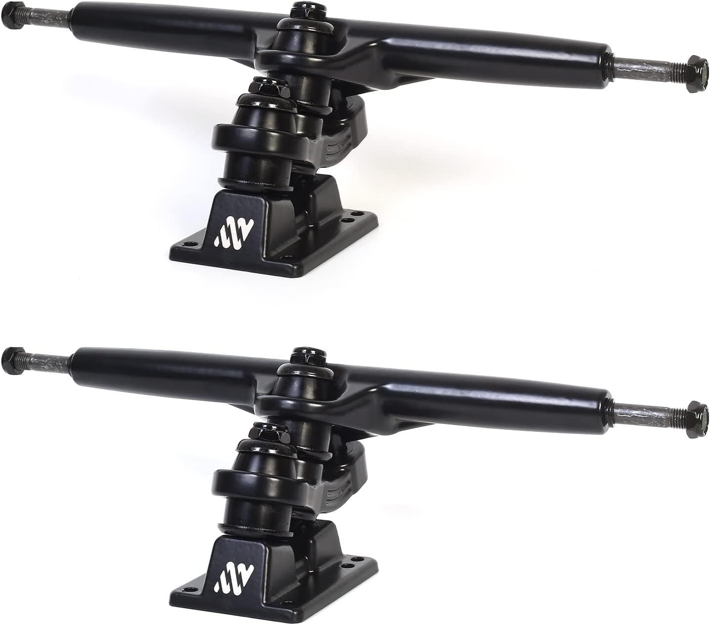 [해외] ANTWHEEL 사이드와인더 II 롱보드/스케이트보드/서프 스케이트보드 블랙 더블 <b>킹핀</b> 트럭 7" 행거 9.72" 액슬 (2개 세트)