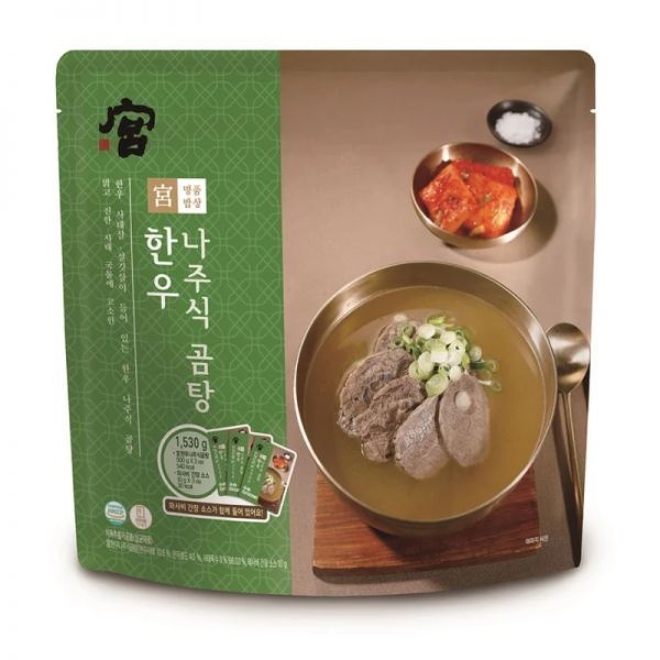 궁 한우 나주식곰탕 500g x 3 +와사비간장소스 10g 한끼 혼밥 캠핑 식사