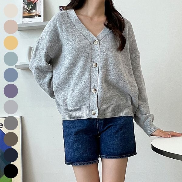 아이우먼 [하프클럽]빅사이즈사랑해요 J976L403 빌리브캐시울버튼가디건 DK