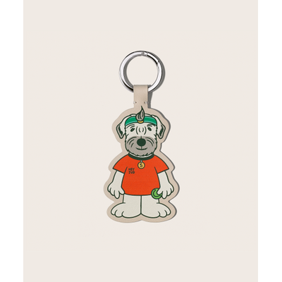 HEYJUD Tennis Dog Keyring テニスドッグレザーキーリング Radal Orange TK02RO 3732186