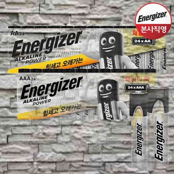 에너자이저 알카라인 패밀리팩 건전지 AA24입+AAA24입 623430
