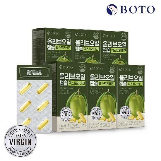 [보뚜] 엑스트라버진 올리브오일 캡슐 1,000mg 30캡슐 x 6박스