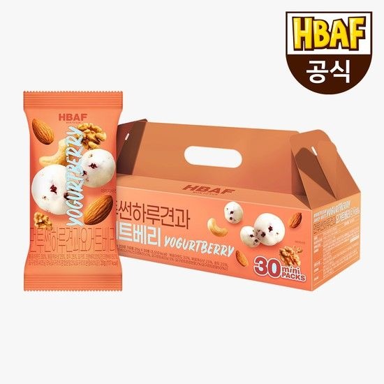 g) [본사직영] CJ 먼투썬 하루견과 요거트베리 30봉 (20G X 30EA)