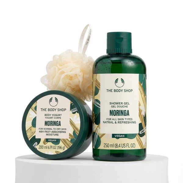 THE BODY SHOP 모링가 샤워젤&바디 요거트 선물세트 (888104)