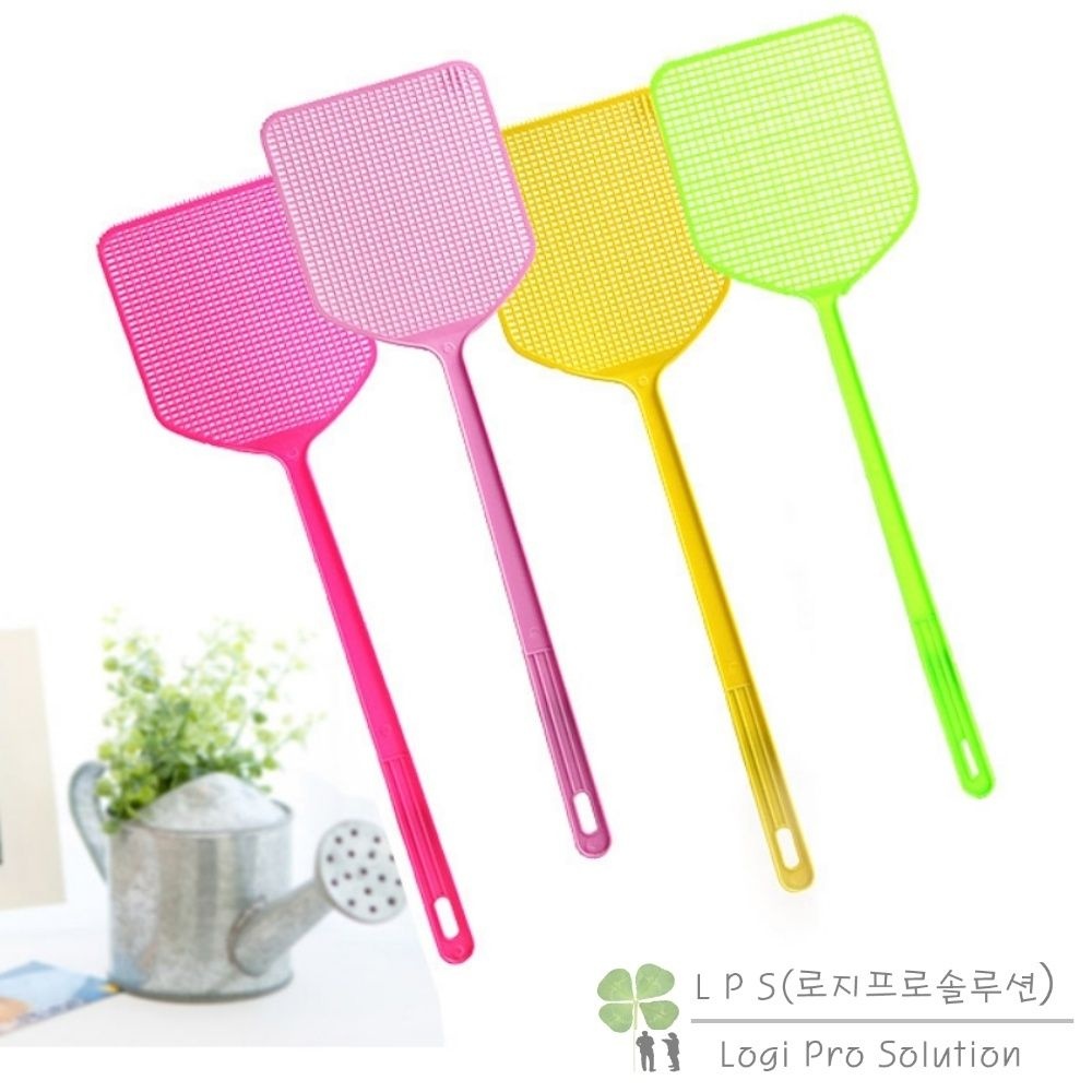 LOGIPRO 파리채 색상램덤 45CM 모기 전기모기채 파리체 여행용품 모기퇴치기