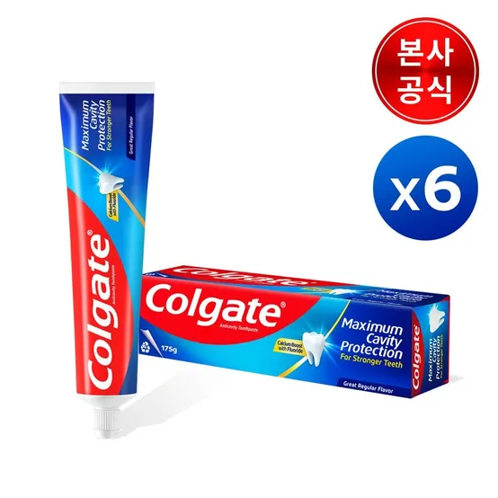 [딜크릿] 콜게이트 캐비티 프로텍션 고불소치약 레귤러/쿨민트/센시티브치약/마우스워시