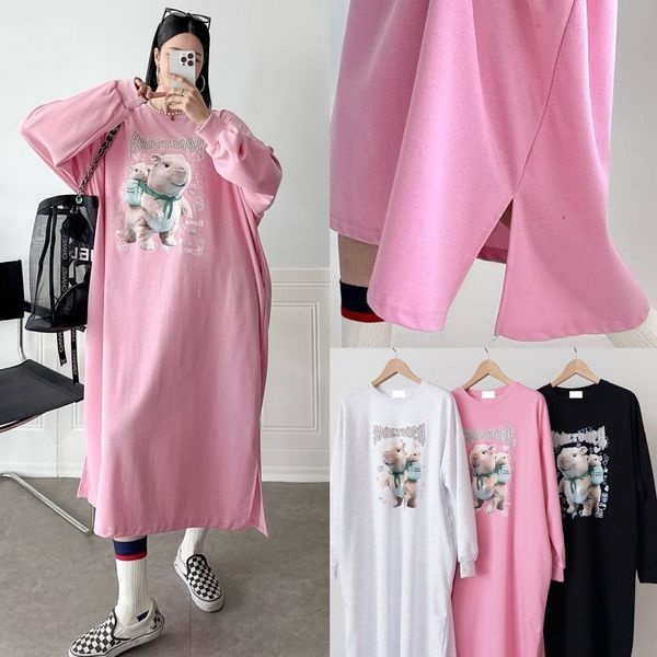 아이우먼 [하프클럽]위쉬몰 MA 카피바라나염면롱원피스(T867H502) 빅사이즈