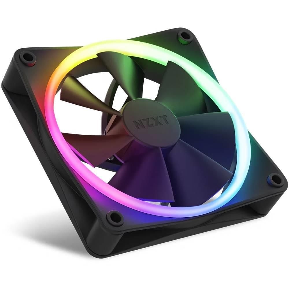 <b>NZXT</b> [해외] <b>NZXT</b> <b>F120</b> RGB 팬 - RF-R12SF-W1 향상된 조명 사용자 정의 조용한 냉각 싱글 (팬 및 컨트롤러 필요 미포함) 120mm 화이트 4129