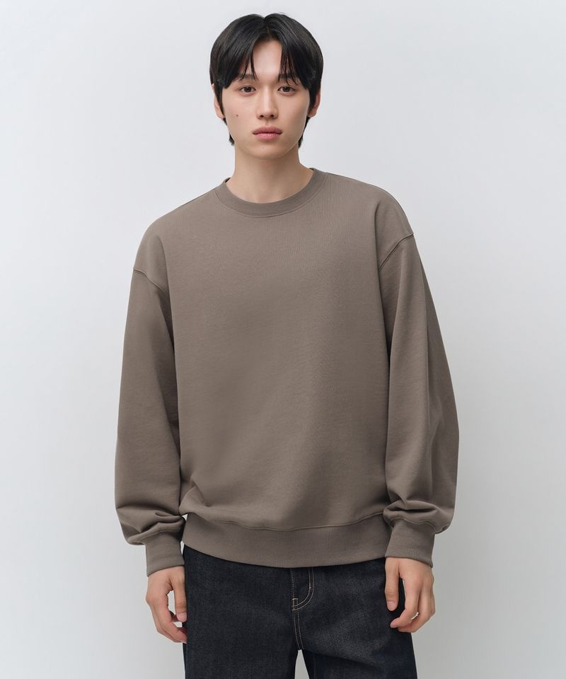 MUSINSA STANDARD 무신사스탠다드 MUSINSA STANDARD [26FW 신상]오버사이즈 스웨트셔츠 [토프] MMFTK8A66-TA 284962