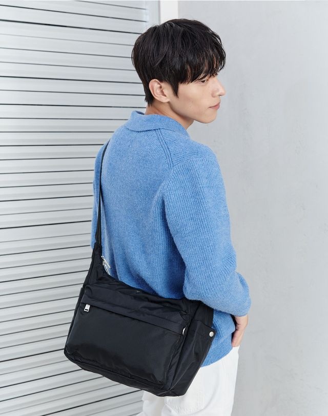 LF 질스튜어트 뉴욕 [27SS] [삭형추천][캐리어결합/RFID 차단][루트] 트래블 경량 나일론   JUBA75233BK