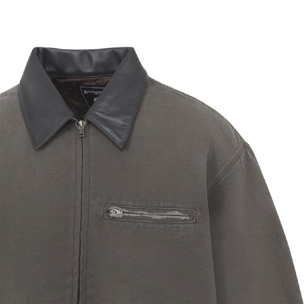 false [D14]false MW26SE2BL002002 DARK BROWN Mastermind World Stone Washed Work Jacket 남성 자켓 코트 아우터