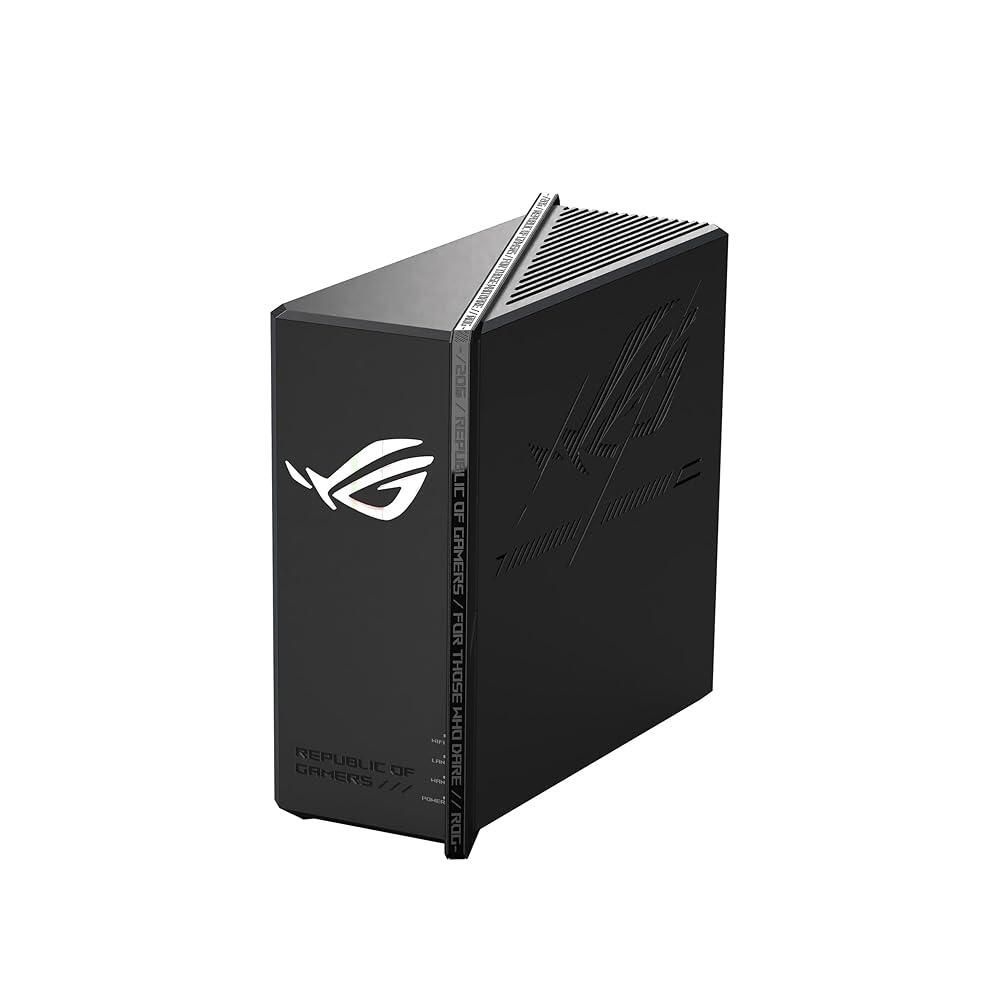 에이수스 [해외] ASUS ROG Rapture GT-BE98 PRO 퍼스트 쿼드 밴드 Wi-Fi 7 게이밍 라우터는 320MHz, 듀얼 10G 포트, 트리플 레벨 게임 가속, 모바