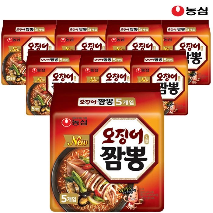 농심 오징어짬뽕 124g x 40봉 1박스