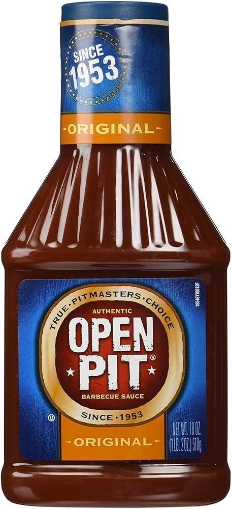 Open Pit [해외] Open Pit 오리지널 BBQ 소스 532.3ml18온스 3팩 [호환]