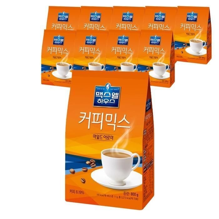 [패션플러스][맥스웰]맥스웰 하우스 커피믹스 마일드 아로마 800g X 10개 (50088478)