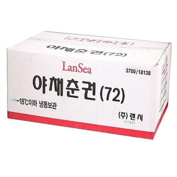 야채춘권 간편조리식품 랜시 1.08KG 1박스 12입 딤섬 냉동