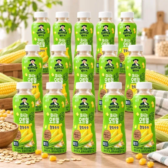 퀘이커 마시는 오트밀 찰옥수수 간편한 곡물간식 50g 20개