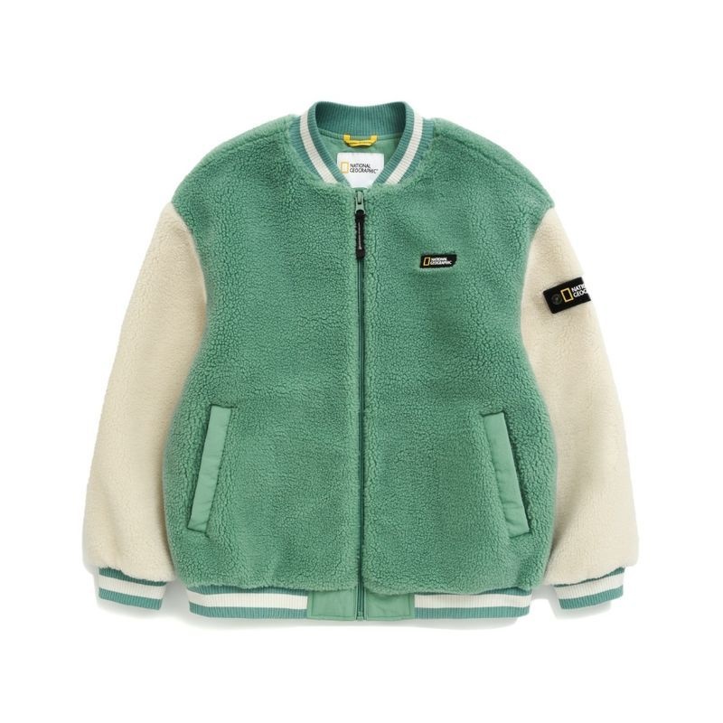 내셔널지오그래픽키즈 K234UFJ940 스태디엄 플리스 자켓 MINTGREEN 432765