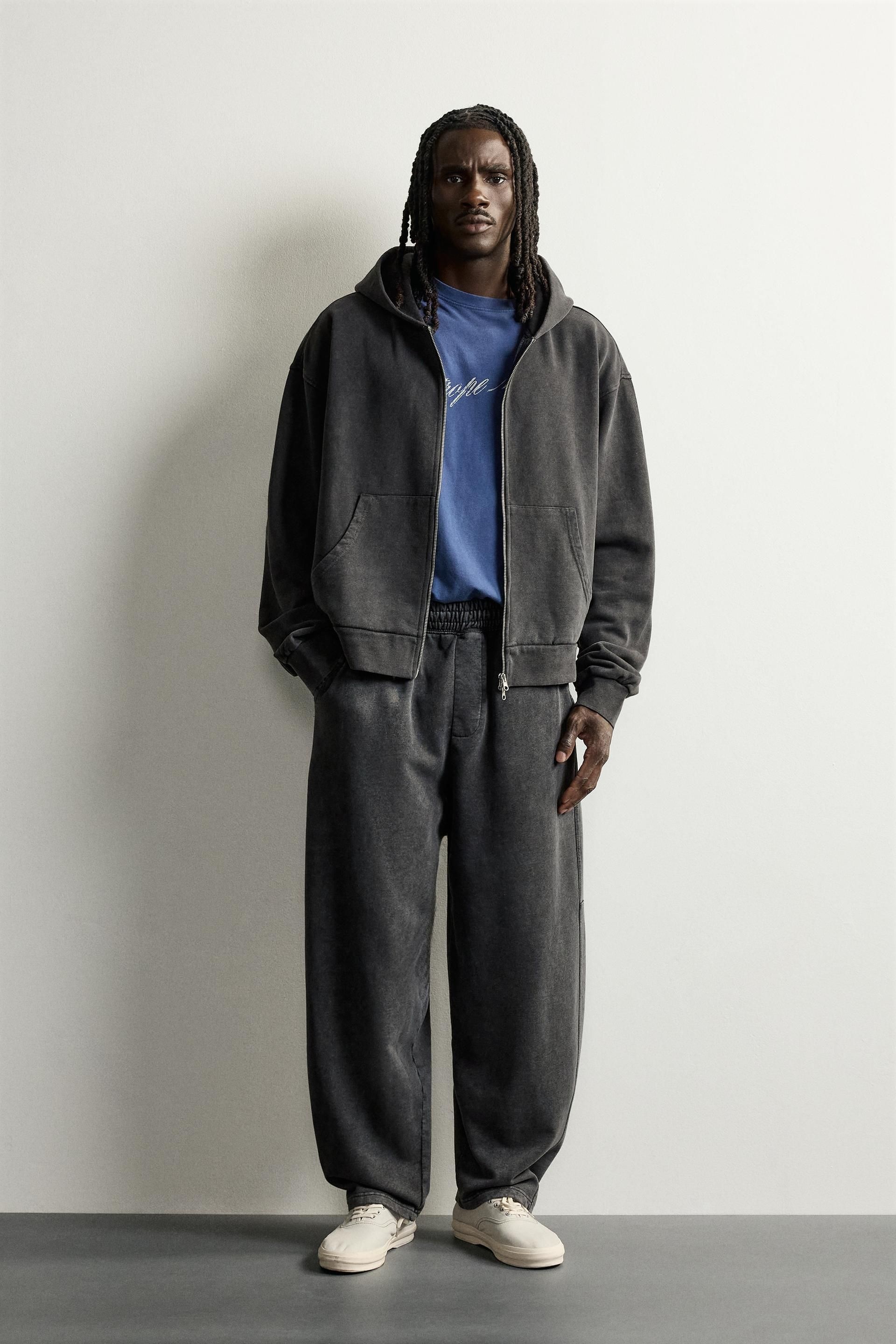 ZARA [매장정품] ZARA 벌룬핏 트레이닝 팬츠 - 다크 앤트러사이트 그레이 3443/332/898 BG1VXZB M6<b>VXE</b>06 3443/332
