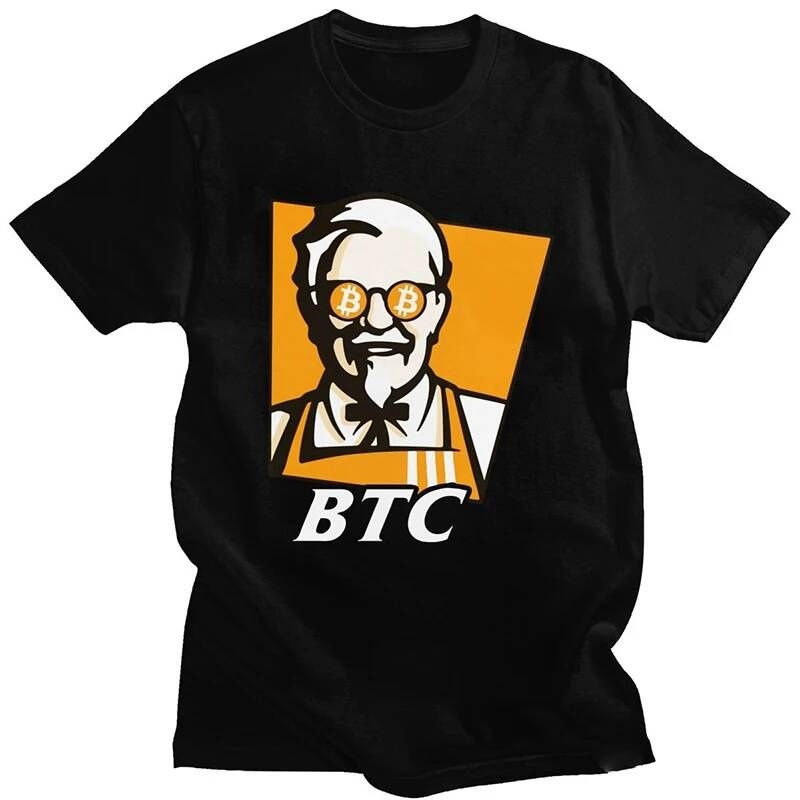 [해외] 남자 반팔티 맨투맨 티셔츠 Funny Bitcoin Tshirt For Men 반팔 BTC 오리지날 Recipe Cryptocurrency Top Crypto Blockchain Geek TShirt 코