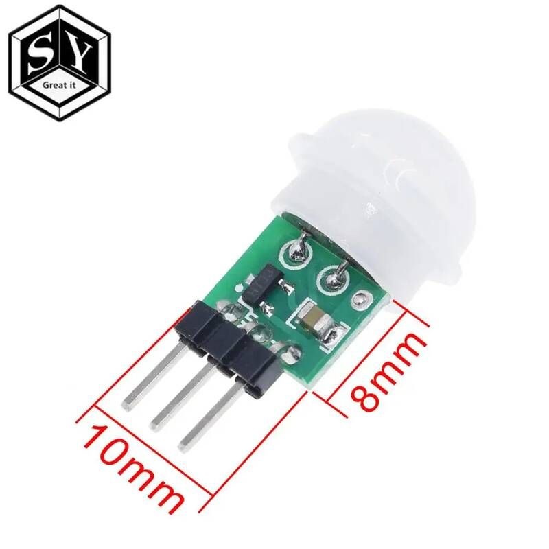 [해외] MR 센서 sensor 미니 IR Pyroelectric 적외선 PIR 모션 인간의 자동 감지기 모듈 AM312 DC 2.7 ~ 12V