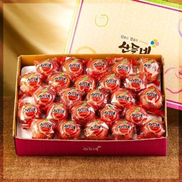 산들네 [산들네][껍질째 먹는 경북사과]산들네 세척사과 5kg 25과내