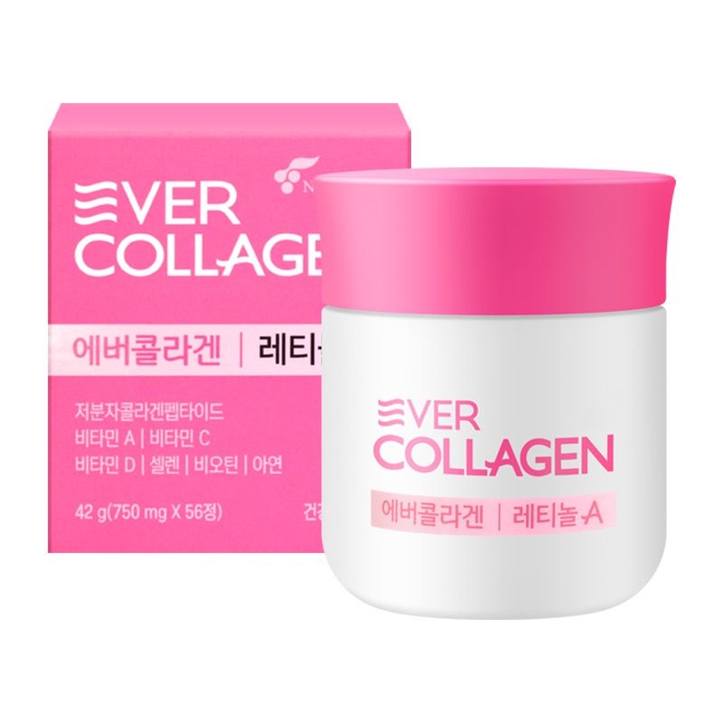 에버콜라겐 레티놀A 750mgX56정 / 저분자콜라겐펩타이드