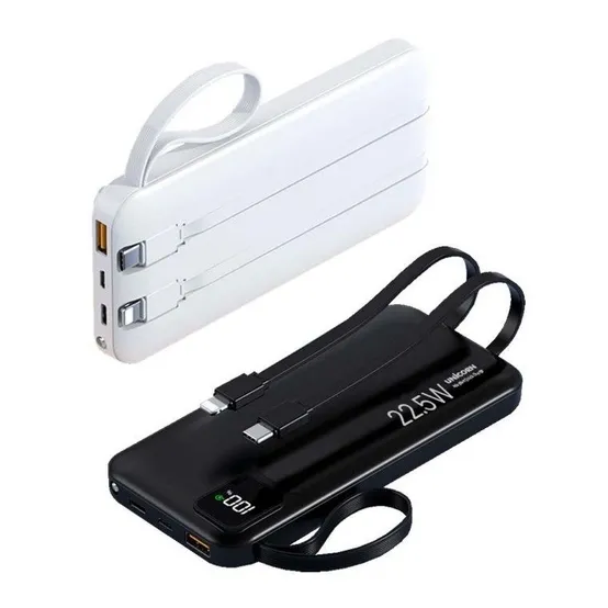 USB iOS핀 C타입 10000MAH 충전케이블 일체형 보조배터리 노트북 스마트폰 태블릿 PC 2대 동시