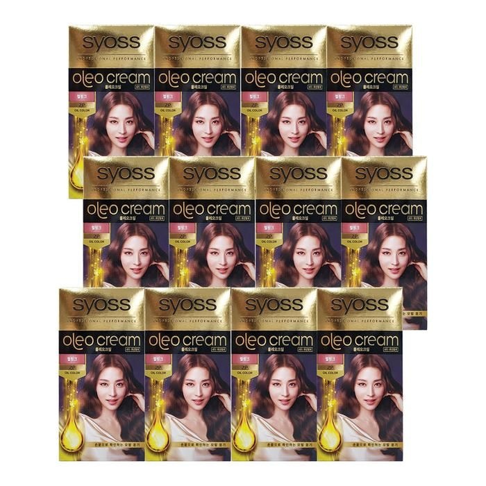 사이오스 올레오 골드라벨 새치커버 염색약 (펄핑크2-P) 본품 12개 Ss