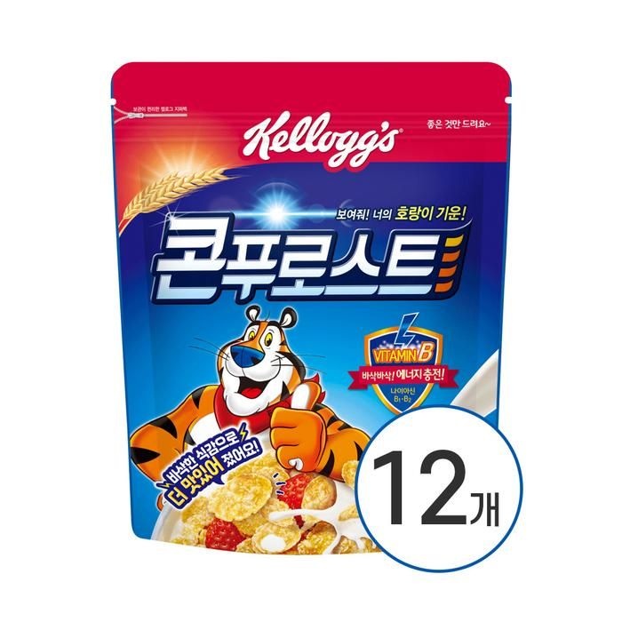 켈로그 콘푸로스트 시리얼 600g x 12개 1박스