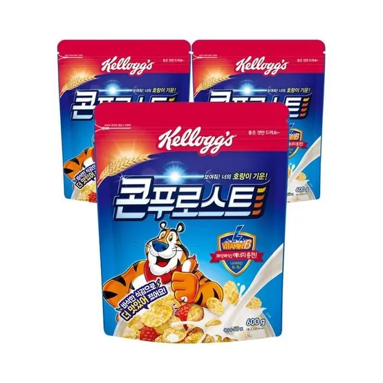 켈로그 콘푸로스트 시리얼 600g x 3개