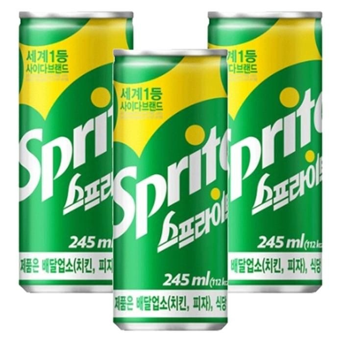 스프라이트 업소용 슬릭 245ml x 60캔(30캔 2박스)