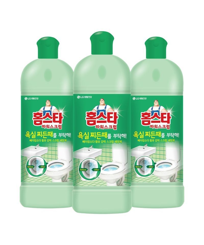 매장정품 HOMESTAR 파워스크럽 욕실용 550ml x 3개