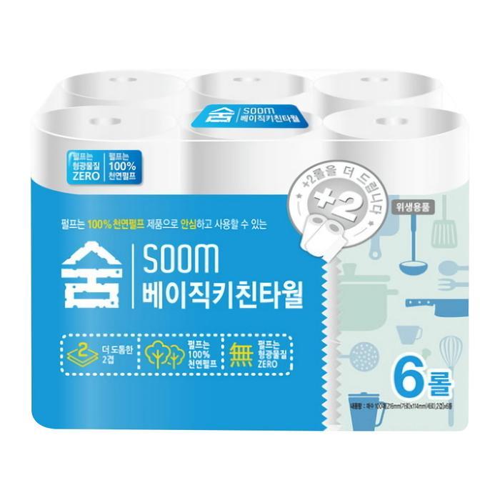 숨 키친타올 베이직 2겹 100매 x 24롤