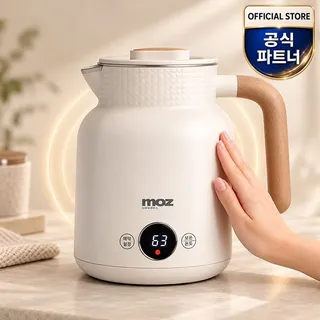 모즈스웨덴 모즈 스웨덴 전기티포트 보온 무선전기포트 1리터 MC-1500 아이보리 온도조절 스테인레스