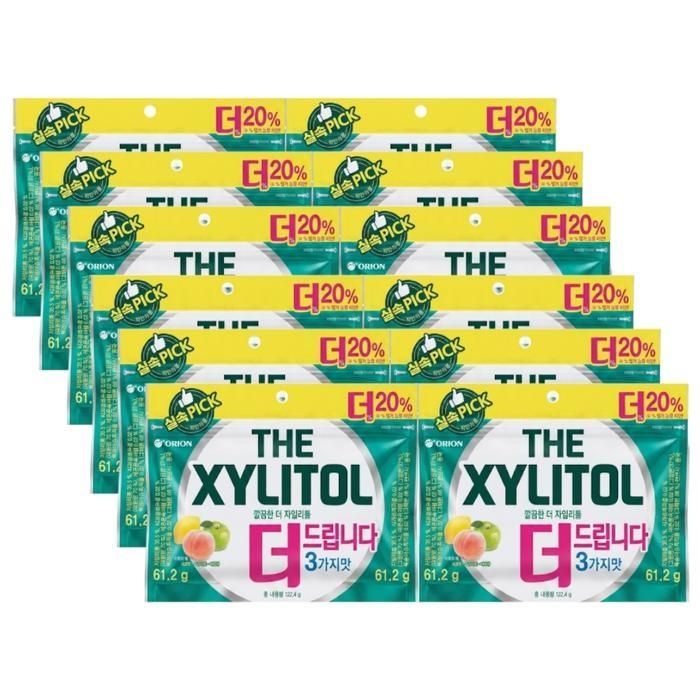 오리온 더 자일리톨 껌 리필 122g x 12개