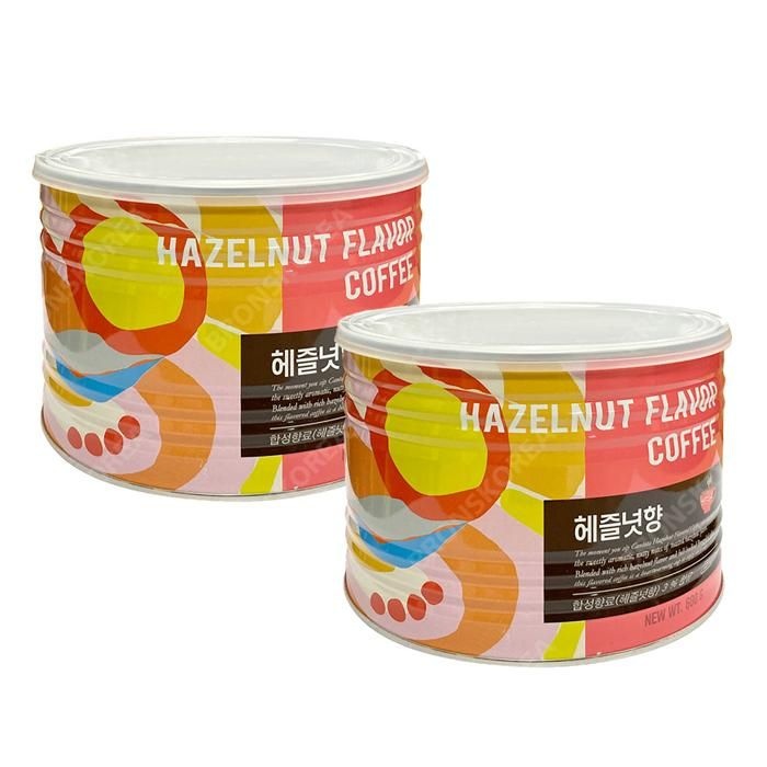 칸타타 헤즐넛향 600g 2개 헤이즐넛 원두커피 분쇄 콩 드립