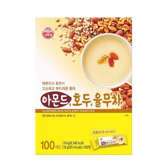 오뚜기 아몬드 호두 율무차 100T 국산차