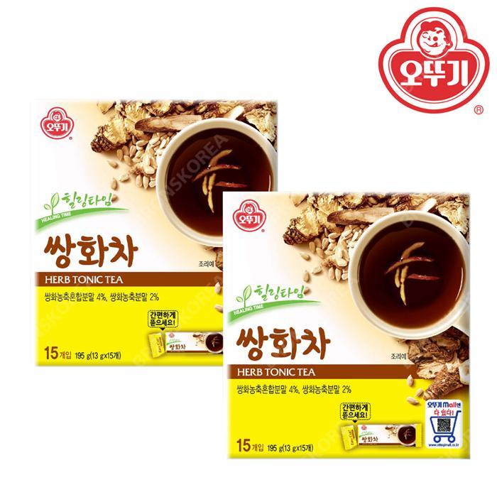 오뚜기 쌍화차 15T X 2개 일회용 전통차 건강차 대추차