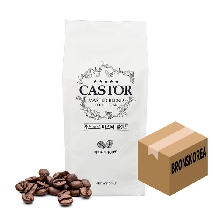 카스토르 마스터 블렌드 500g 10개(1박스) 원두커피 원두콩