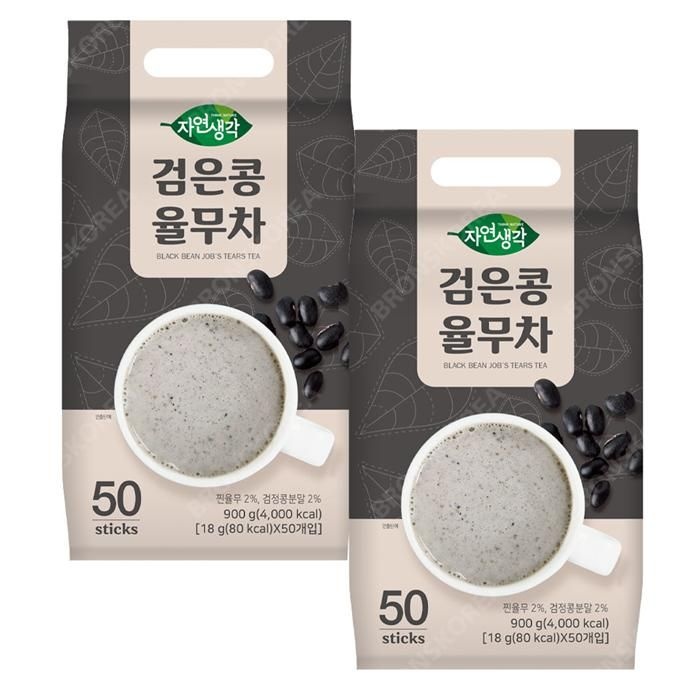 희창 검은콩 율무차 스틱 50T X 2개  검정콩 국산차