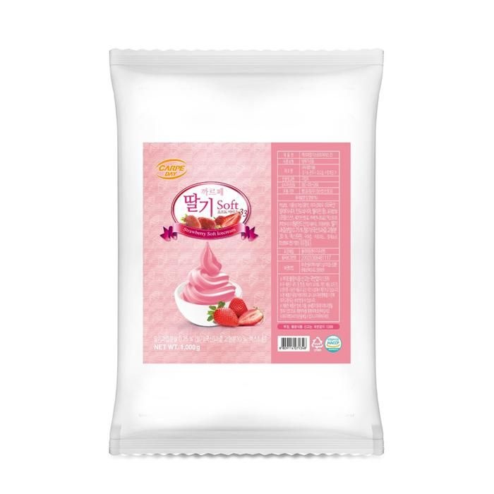 대호 까르페 딸기 소프트아이스크림 1kg 소프트파우더