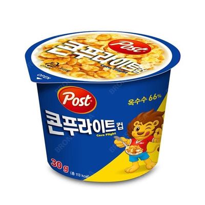 포스트 콘푸라이트 컵 30g 씨리얼 과자 간편식 우유 식사용