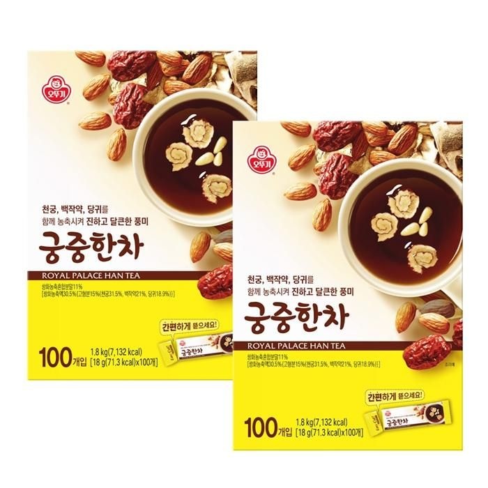 오뚜기 궁중한차 100T X 2개 건강 율무차 생강차