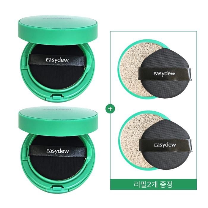 이지듀 앰플 쿠션 멜라 비 토닝 본품 15g 2개 +리필 15g 2개 (21호)