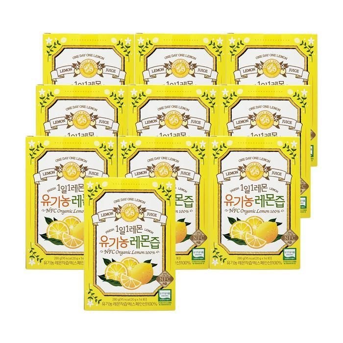 홀베리 1일1레몬 유 기농 레몬즙 20g x 14포 10박스 Ss