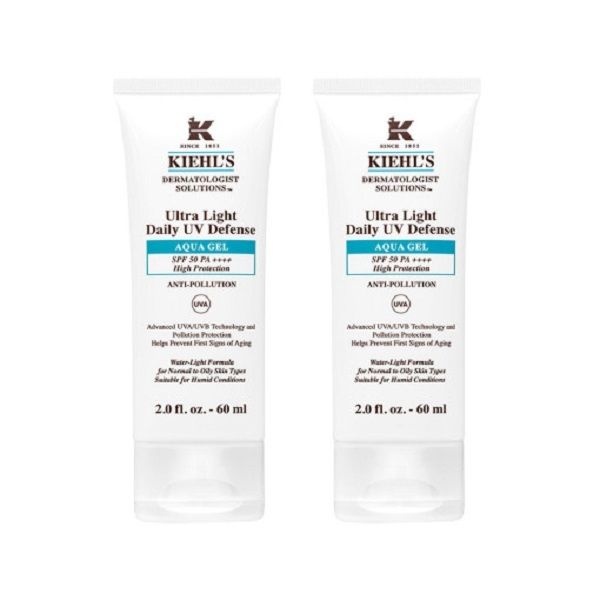 키엘 울트라 라이트 데일리 유브이 디펜스 아쿠아 젤 60ml(SPF50) x 2개_GRS