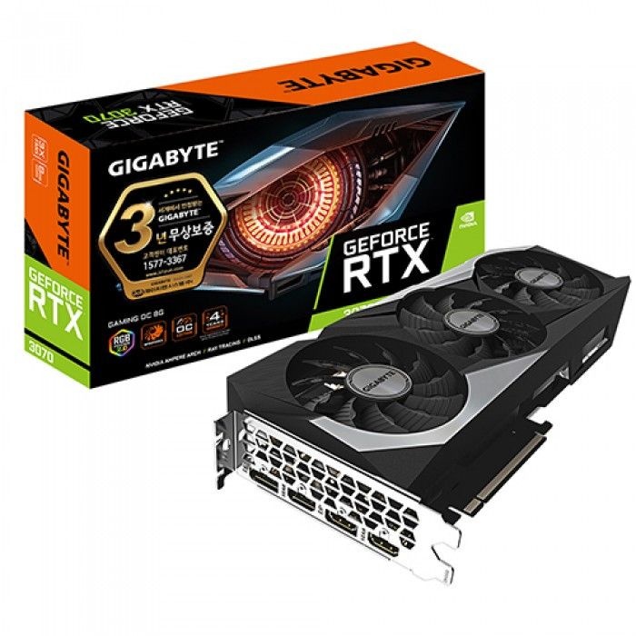 GIGABYTE RTX 3070 Gaming OC V2 D6 8GB 중고