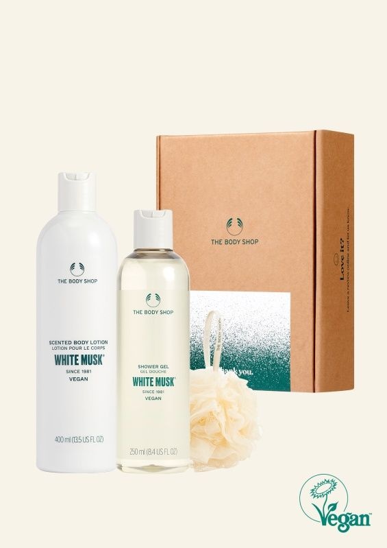 더바디샵 더바디샵 [AK분당점] [더바디샵][선물세트]화이트 머스크 2종(샤워 젤250ML&바디로션400ML&미니 릴리)-선물포장+쇼핑백